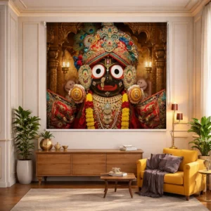 Jagannath Puri Temple Bhagwan Jagannath design Roller Blinds for Temple