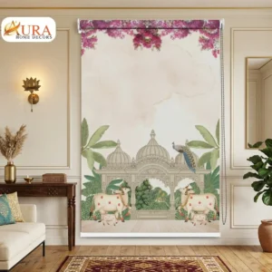 Royal Pichwai Temple Garden Cow Roller Blind
