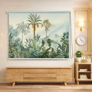 Soft Landscape Tropical Roller Blinds for Living Room & Bedroom