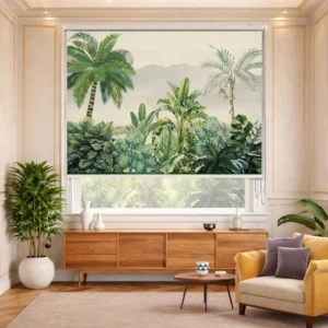 Tropical Jungle Landscape Roller Blinds for Window