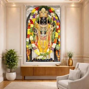 Divine Lord Rama Temple Art Roller Blinds